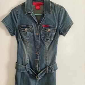 Hot Kiss Denim Shorts Romper